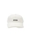 Msgm Logo-embellished Cap In White