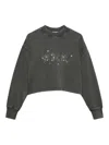 Msgm Logo-embellished Sweatshirt In Gray