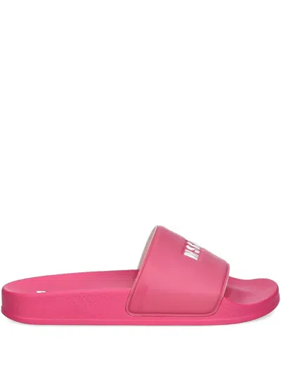 MSGM LOGO-EMBOSSED SLIDES