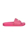 Msgm 15mm Rubber Pool Slide Sandals In Pink