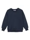 Msgm Logo-embossed Sweatshirt In Blue