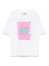 Msgm Logo-embossed T-shirt In White