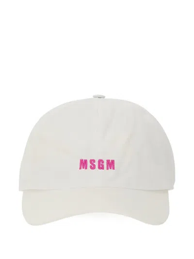 Msgm Logo-embroidered Baseball Cap