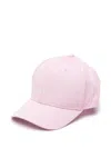 Msgm Logo-embroidered Cap In Pink