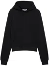 MSGM LOGO-EMBROIDERED COTTON HOODIE