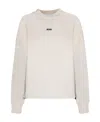 Msgm Roundneck Sweatshirt In White