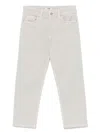 Msgm Logo-embroidered Jeans In Grey