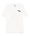Msgm Logo Embroidered Jersey T-shirt In White