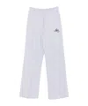 Msgm Logo Embroidered Joggers In White