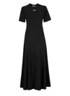 Msgm Black Cotton Dress
