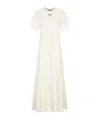 Msgm Knee Length Dress Crew Neck In Neutral