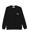Msgm Logo-embroidered Sweatshirt In Black