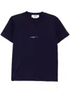 Msgm T-shirt Mit Logo-stickerei In Violett