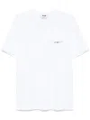 Msgm Cotton Crew Neck T-shirt With Short Sleeves In White
