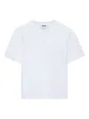 Msgm Logo-embroidered T-shirt In White