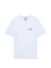 Msgm Logo-embroidered T-shirt In White