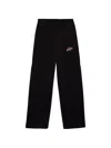 Msgm Logo Embroidered Track Pants In Black