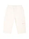 Msgm Logo-embroidered Trousers In White