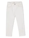 Msgm Five-pocket Straight-leg Trouser In Neutrals