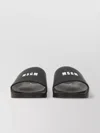 Msgm Logo Flat Sole Open Toe Slide
