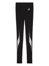 Msgm Logo Graphic Leggings In Black