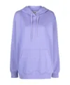 Msgm Logo Hooded Sweater In Blue