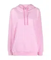 Msgm Logo-print Pullover Hoodie In Pink