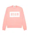 Msgm Logo Hoodie In Pink