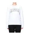 Msgm Logo Hoodie In White