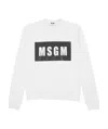 Msgm Logo Hoodie In White