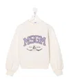 Msgm Logo Hoodie In White