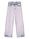 Msgm Logo Jeans In Pink