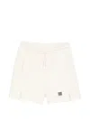 Msgm Logo-label Shorts In Neutral