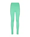 Msgm High-waist Leggings In Green