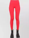 Msgm Logo Leggings With Elastic High Waistband