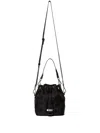 Msgm Logo-lettering Bucket Bag In Black
