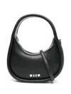 Msgm Logo-lettering Tote Bag In Black