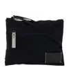 Msgm Logo-patch Clutch Bag In Black
