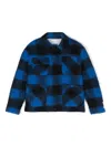 Msgm Logo-patch Jacket In 蓝色
