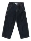 Msgm Logo-patch Jeans In Black