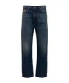 Msgm Logo-patch Jeans In Blue