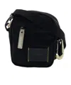 Msgm Logo-patch Mini Messenger Bag In Black