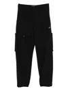 Msgm Logo-patch Pants In Black