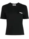 Msgm T-shirt With Logo In Black