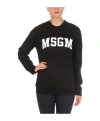 Msgm Logo Patch Sweater In Black