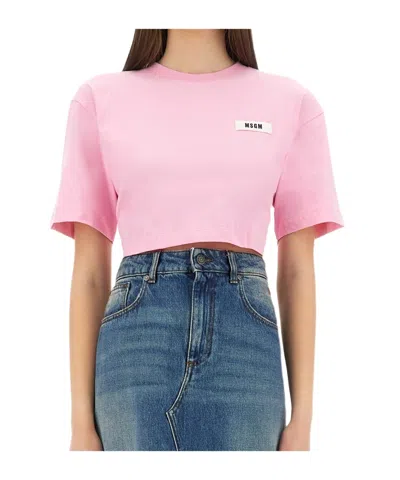 MSGM MSGM OPEN-BACK SELF-TIE T-SHIRT