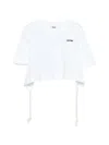 Msgm Logo-patch T-shirt In White