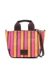 Msgm Logo-patch Tote Bag In Pink