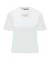 Msgm Logo-patch T-shirt In White