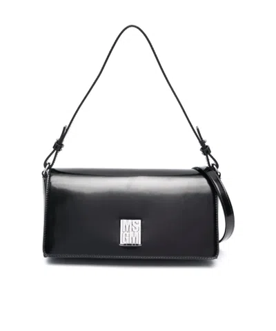 Msgm Logo-plaque Shoulder Bag
